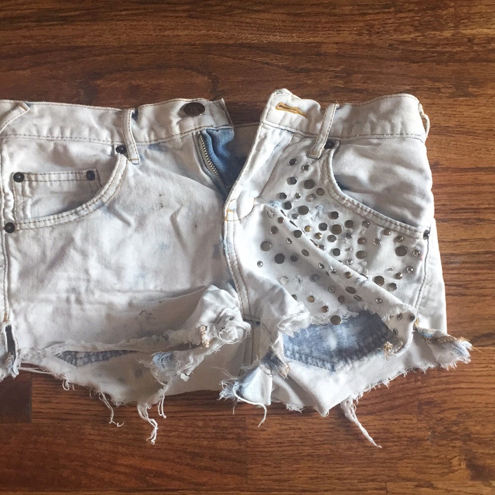 Acid Washed Shorts